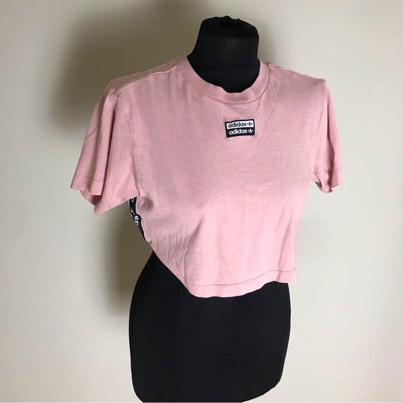 adidas Tops - Adidas Pink Crop T-shirt